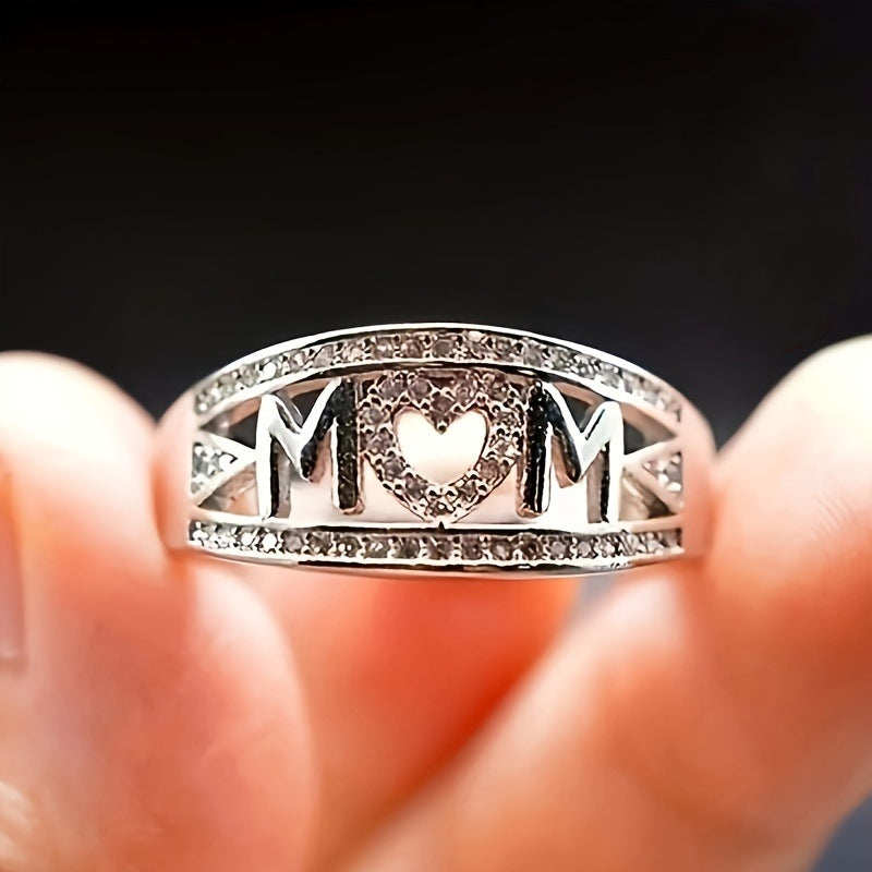 Popular Letter MOM Ring European and American Ring Women's Ring Ring Wholesale