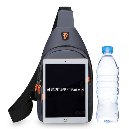 Casual Men's Shoulder Bag Korean College Student Crossbody Bag Outdoor Travel Portable Small Satchel Simple Versatile Breast Bag