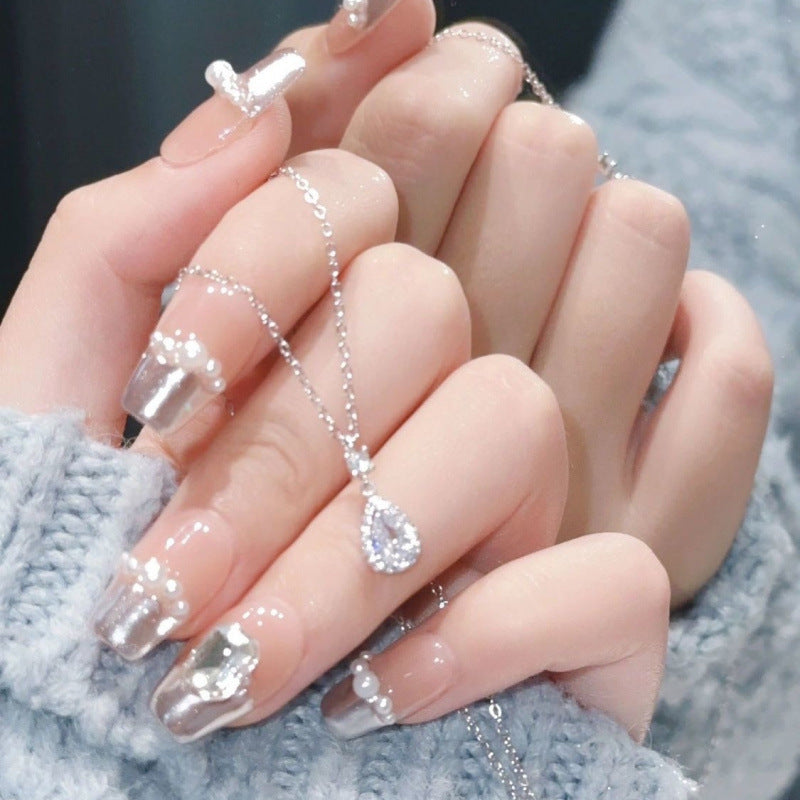 925 Silver Mermaid Tears Necklace Women's Ins Simple Light Luxury Temperament Premium Pendant Clavicle Chain Gift To Girlfriend