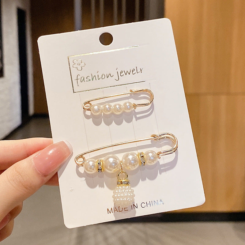 Jeans Waistband Reduced Waist Buckle Brooch Women's Skirt Tightened Waist Artifact Pin Fixed Anti-light Buckle Button