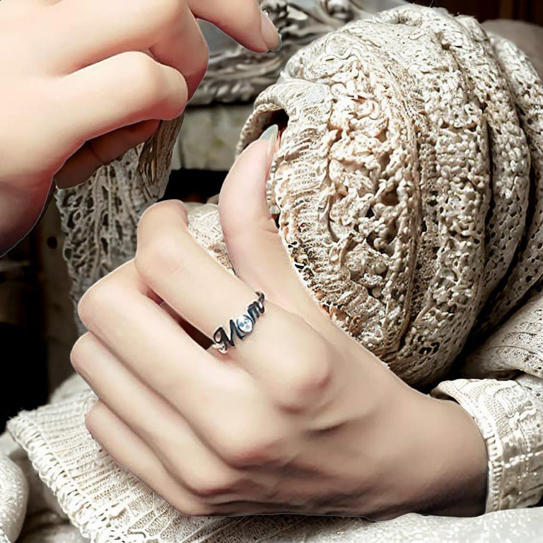 Popular Mother's Day Gifts MOM Mom Holiday Gifts Niche Non-Fading Ring Women