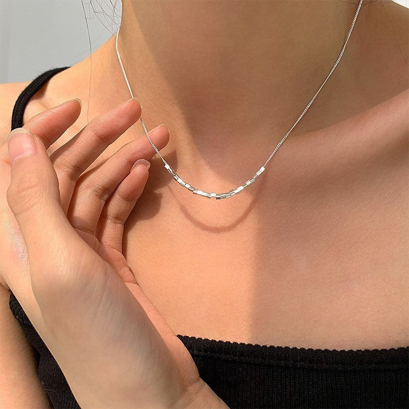 S925 Sterling Silver Premium Butterfly Necklace Gift Ins Female Niche Cold Wind Light Luxury Personalized Fashion Internet Celebrity Pendant