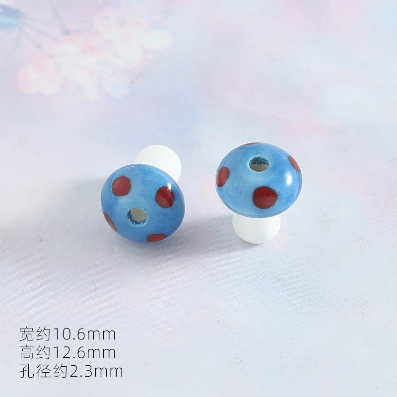 Ocean Wind Ceramic Beads Rabbit Conch Cat Claws Beaded Accessories Handmade Material DIY Loose Beads Bracelet Accessories