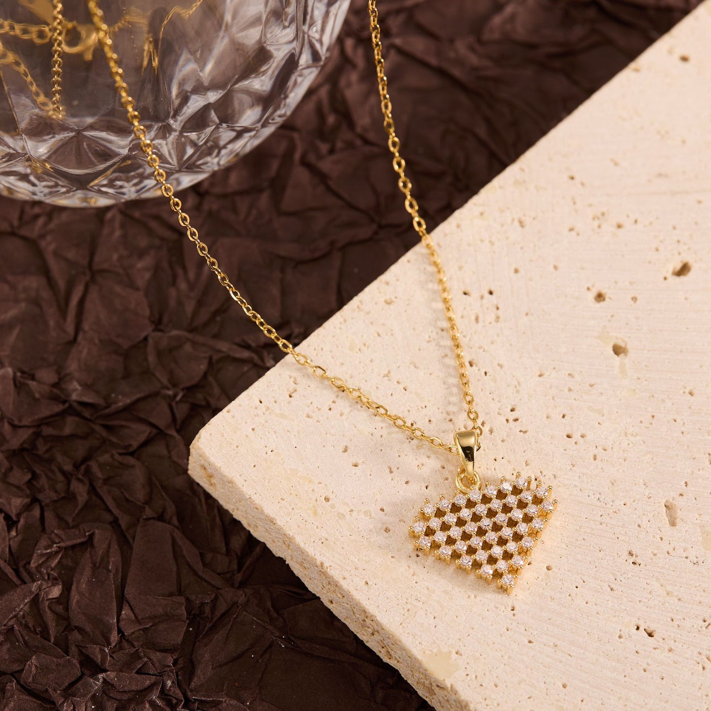 Summer New Titanium Steel Non-fading Versatile Necklace Light Luxury Simple Pendant Women's Necklace