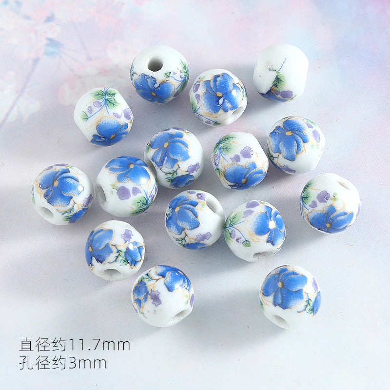 Ocean Wind Ceramic Beads Rabbit Conch Cat Claws Beaded Accessories Handmade Material DIY Loose Beads Bracelet Accessories
