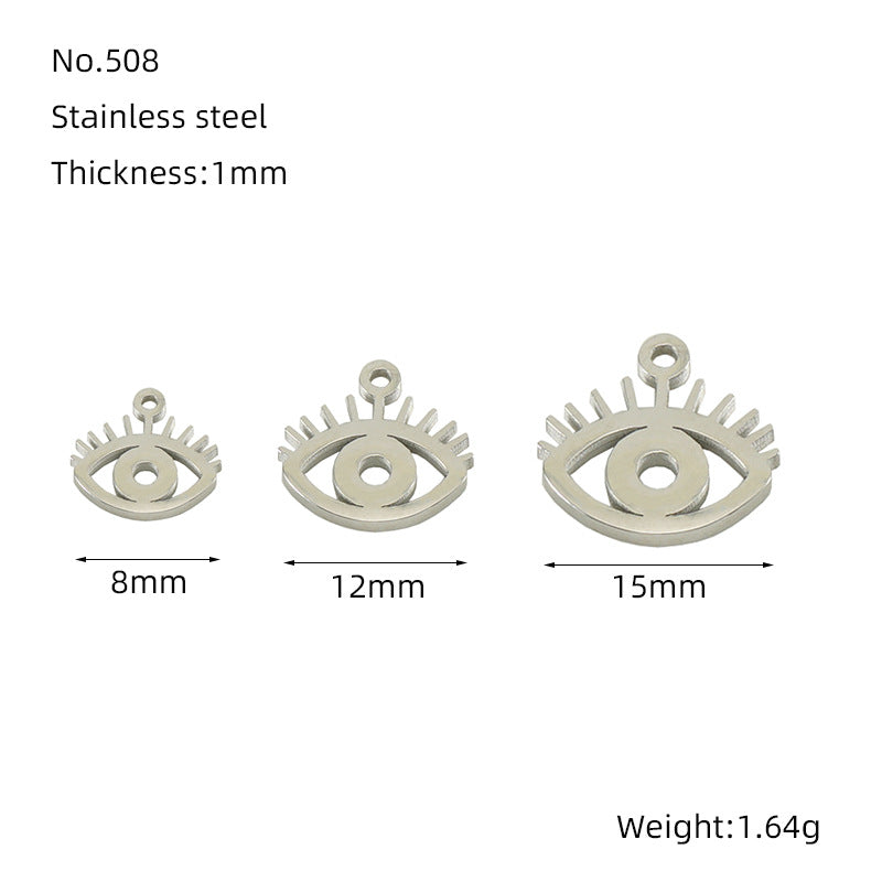 Stainless Steel Jewelry Accessories Necklace Accessories Plated 18k Gold Versatile Simple Wind Titanium Steel Pendant Spot Wholesale