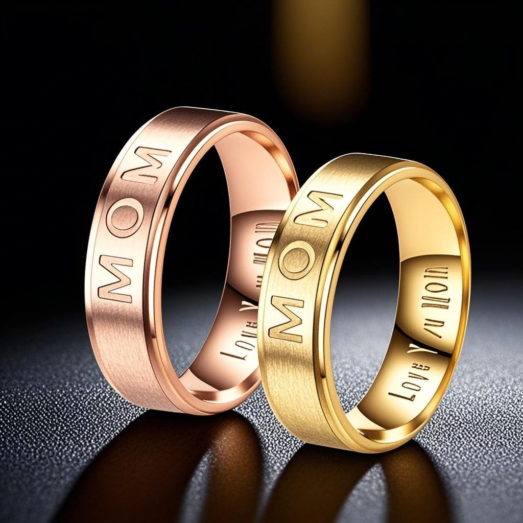 Stainless Steel Ring MOM European and American Holiday Gifts Couple Titanium Steel Ring Does Not Fade Ins Style Jewelry Jewelry Wholesale
