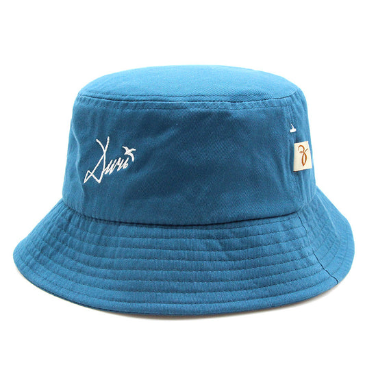 Factory Custom Internet Celebrity Letter Embroidered Bucket Hat Fashion Men and Women Couples Pot Hat Pure Cotton Edge Hat