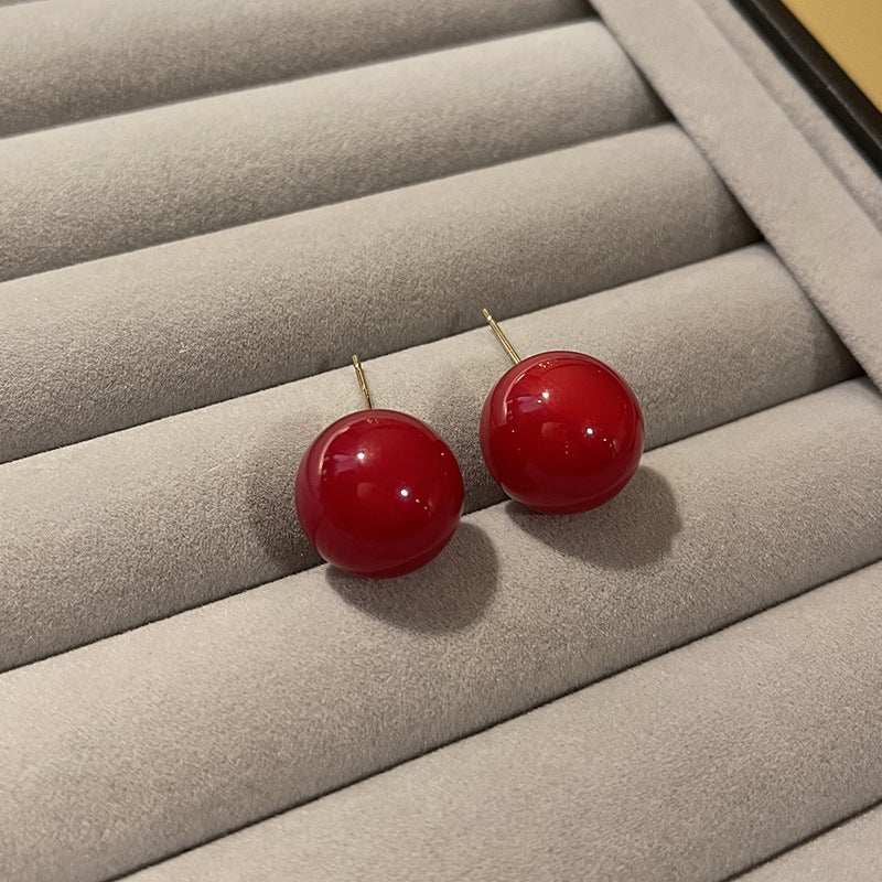 S925 Silver Needle Simple Ear Hole Earrings, Women's Small and Versatile Commuting Temperament Earrings, No Need To Pick Ear Accessories When Sleeping