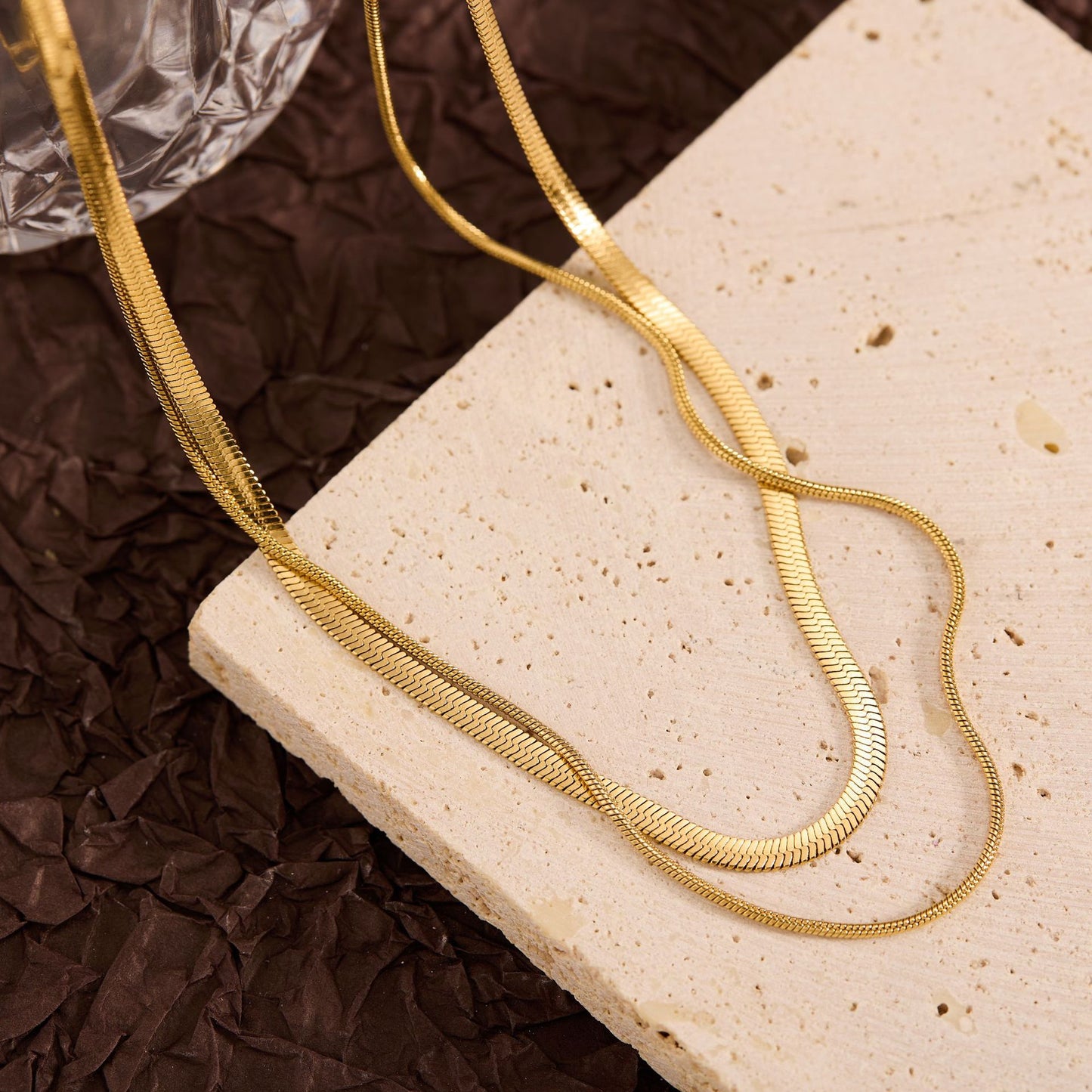 Summer New Titanium Steel Non-fading Versatile Necklace Light Luxury Simple Pendant Women's Necklace