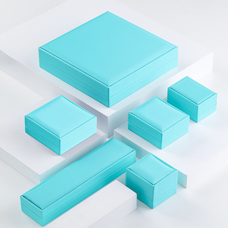 High-end PU Brushed Jewelry Box, Ring Jewelry Box, Premium Storage Box, Necklace, Pendant Box, Bracelet Box.