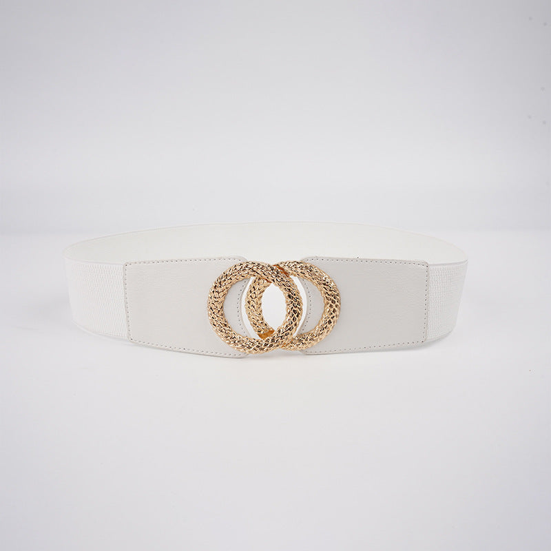 Manufacturer Sells Women's Elastic Belt, Fashionable Elastic Wide Waist Seal, New Casual Skirt Decorative Black Belt