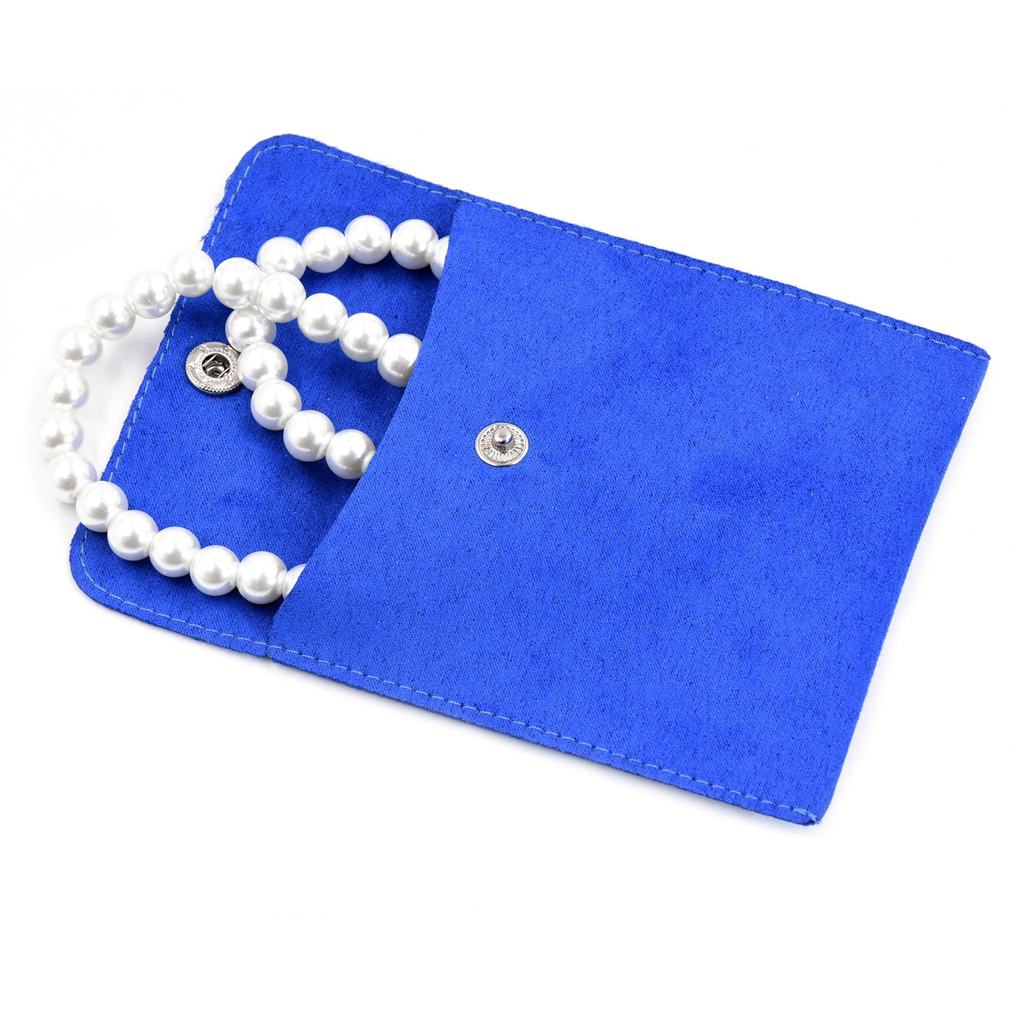 New Year's Gift Storage Jewelry Ring Jewelry Bag Microfiber Leather Simple Multi-color Snap Button Flip Bag Flannel Bag Customization