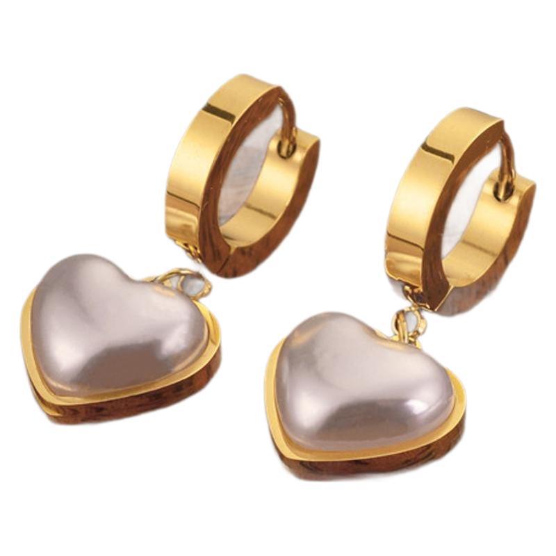 Fashion Titanium Steel Does Not Fade Short Ear Buckle Simple Geometric Rose Gold Earrings Stud Earrings