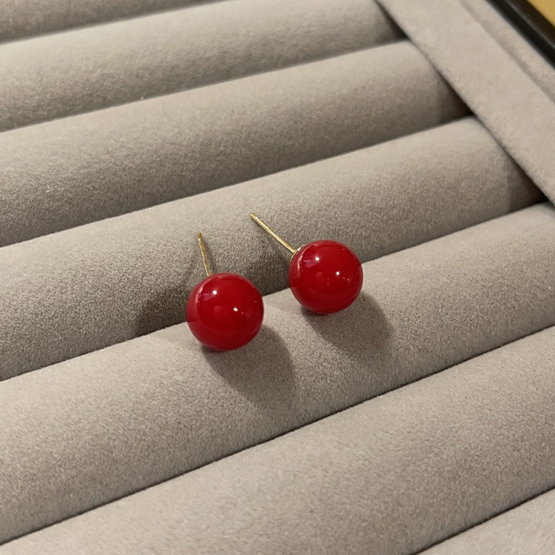 S925 Silver Needle Simple Ear Hole Earrings, Women's Small and Versatile Commuting Temperament Earrings, No Need To Pick Ear Accessories When Sleeping