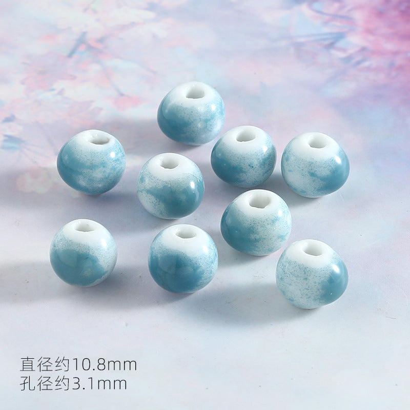 Ocean Wind Ceramic Beads Rabbit Conch Cat Claws Beaded Accessories Handmade Material DIY Loose Beads Bracelet Accessories