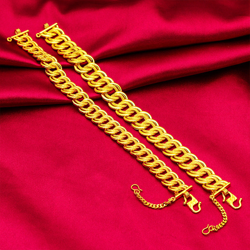 Gold-plated Women's Fashion Sand Gold Jewelry Boss Bracelet