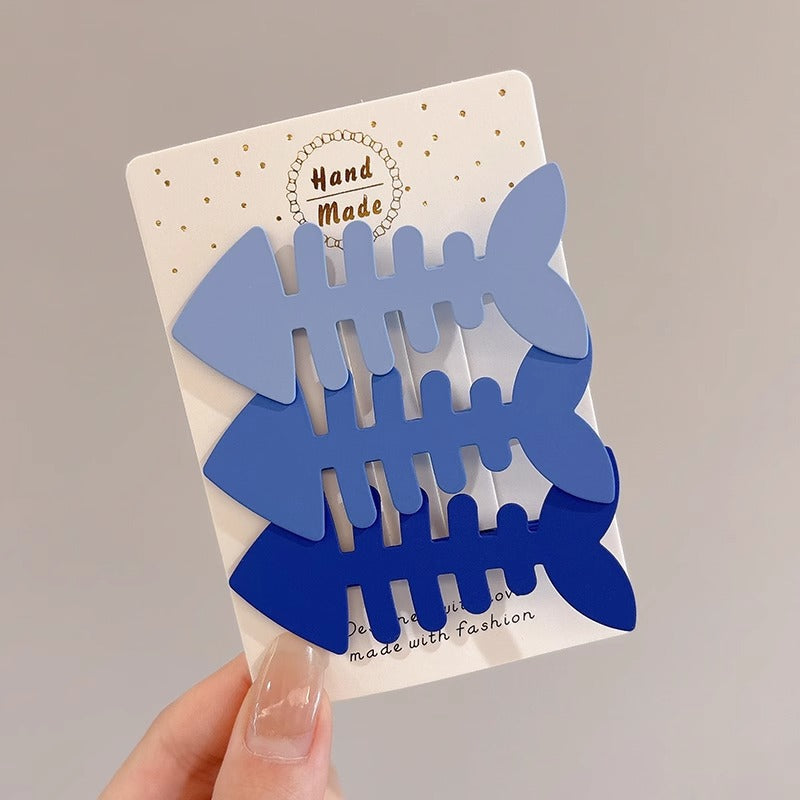 Black and White Checkerboard Hairpin Seamless Hairpin Broken Hair Bangs Side Clip Female Korean Duck Bill Clip One-word Clip