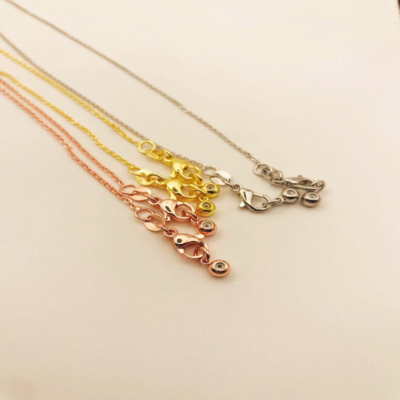 DIY Jewelry Necklace Bracelet Copper-plated Color-preserving Real Gold Simple O-chain Cross Chain Needle Chain Universal 0-chain