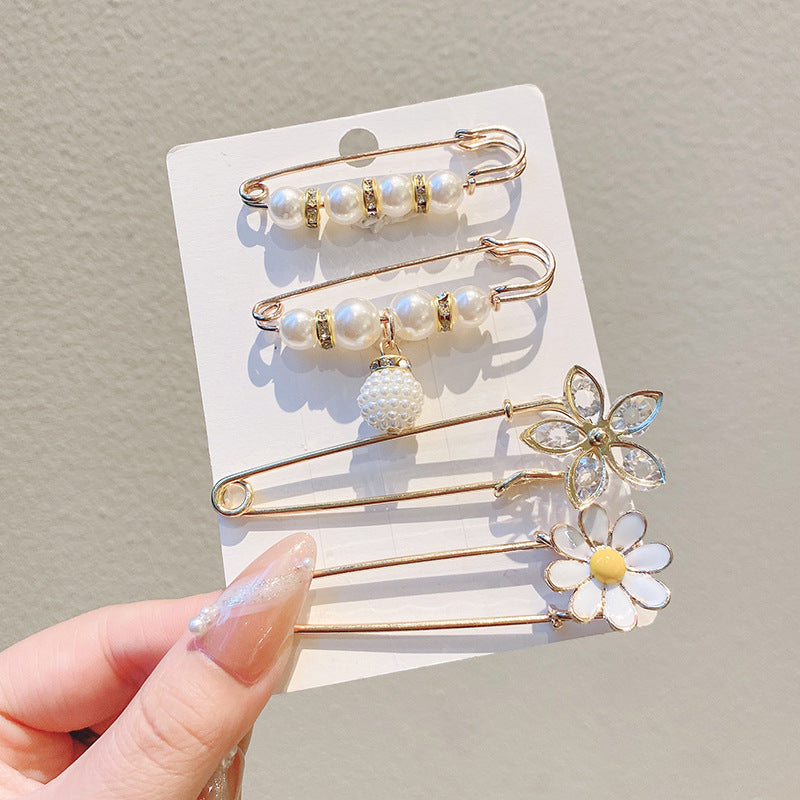 Jeans Waistband Reduced Waist Buckle Brooch Women's Skirt Tightened Waist Artifact Pin Fixed Anti-light Buckle Button