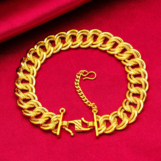 Gold-plated Women's Fashion Sand Gold Jewelry Boss Bracelet