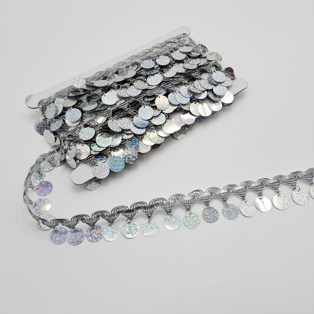 Gold and Silver Laser Slings Lace Dance Clothing Accessories Embroidery Lace Accessories