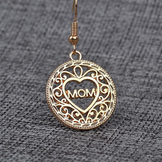 European and American Popular Jewelry Mother's Day Gift Earrings Love Letter MOM Earrings