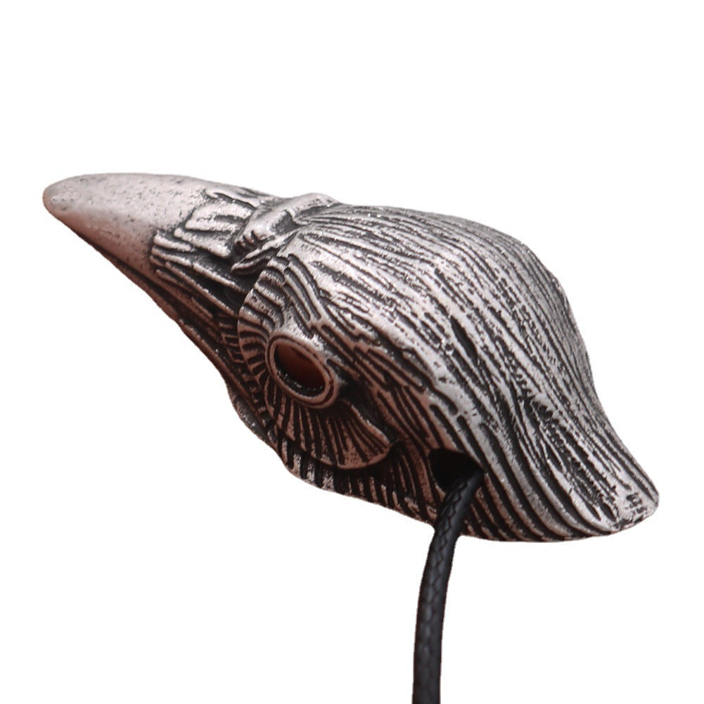 Crow Head Pendant Charm Blackbird Men's Necklace European and American Fashion Jewelry