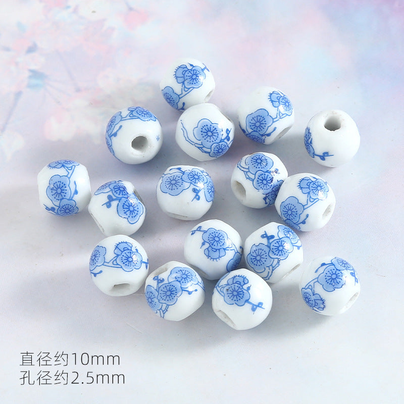 Ocean Wind Ceramic Beads Rabbit Conch Cat Claws Beaded Accessories Handmade Material DIY Loose Beads Bracelet Accessories