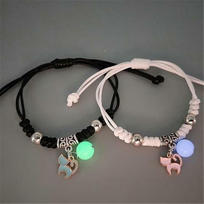 Popular Luminous Bracelet Female Student Two Girlfriends Friendship Korean Version Fashion Luminous Bracelet Male and Female Couples