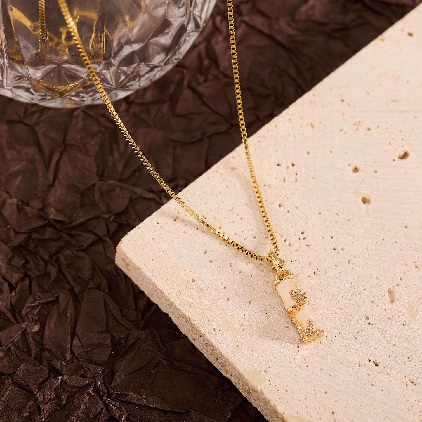 Summer New Titanium Steel Non-fading Versatile Necklace Light Luxury Simple Pendant Women's Necklace