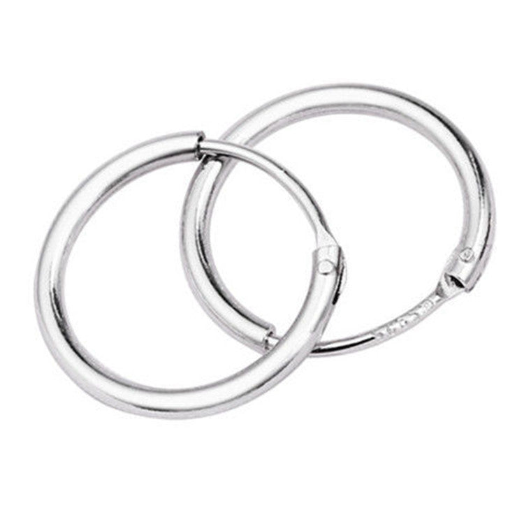 Silver Earrings S925 Circle Women's Circle Retro Tassel Personality Fashion Simple Earrings Ear Buckle Exquisite Light