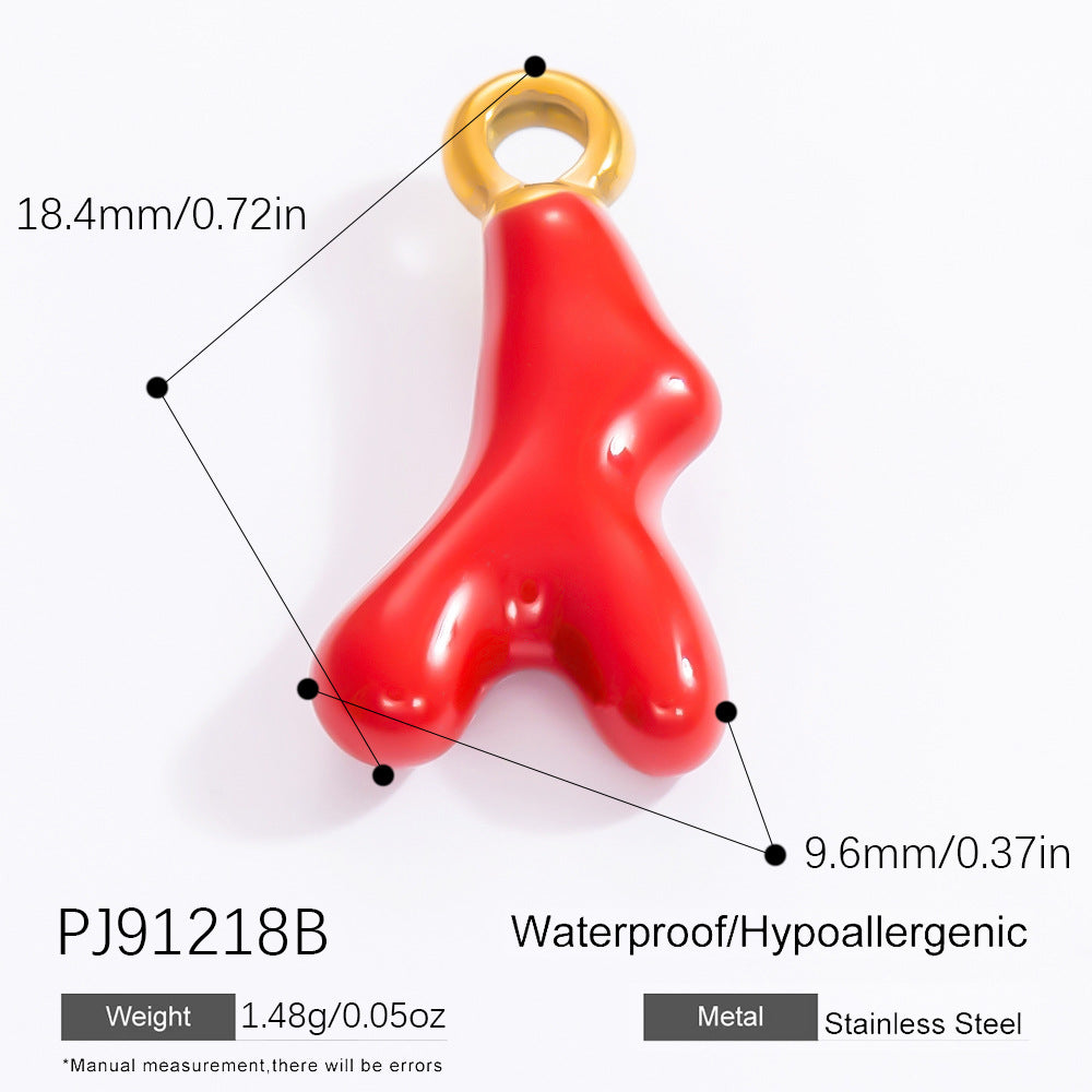 DIY Jewelry Accessories Do Not Fade, High-end Necklace Accessories Electroplated 18k Real Gold Stainless Steel Pendant Single Pendant