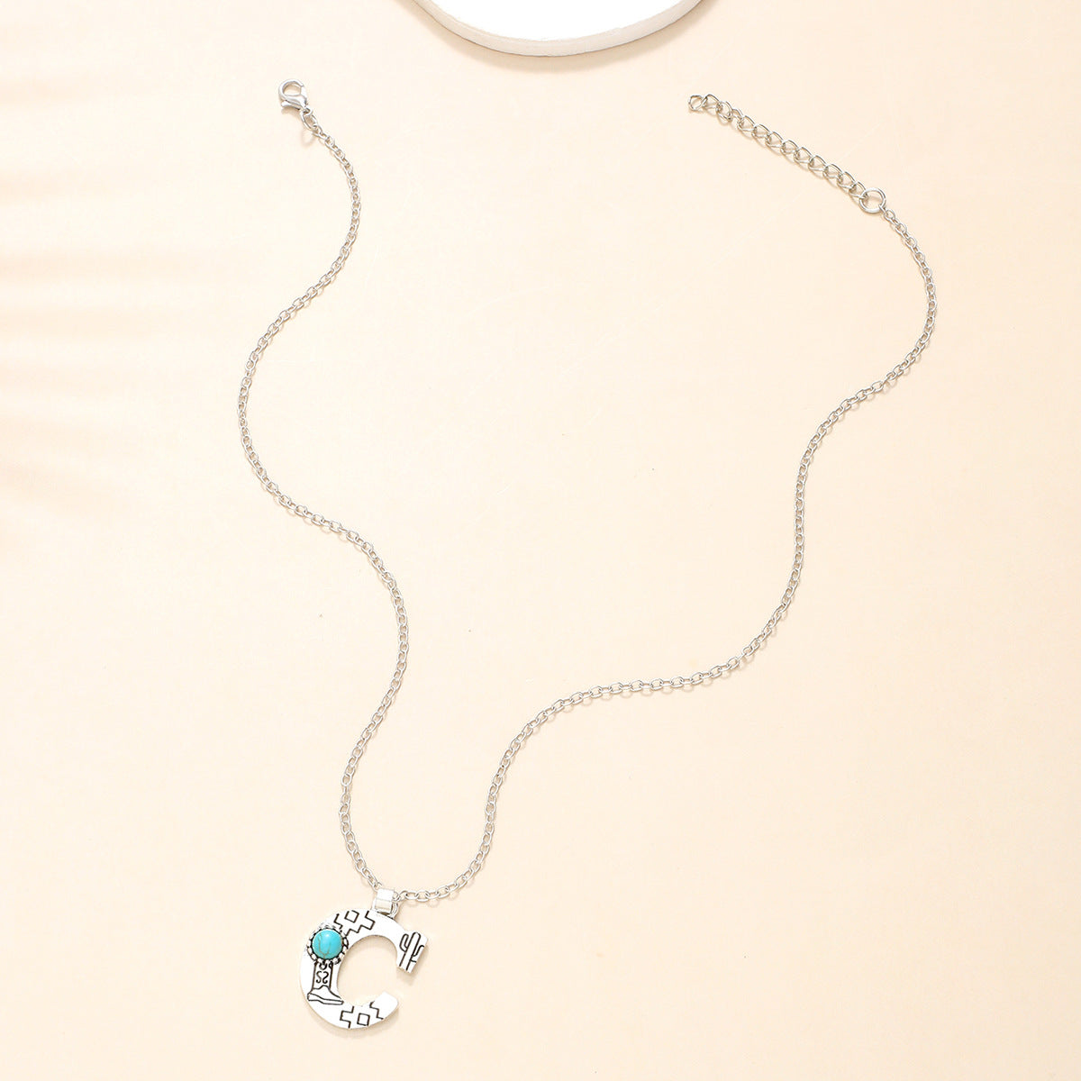 Western Wind Alloy English Alphabet Necklace Mother's Day Gift