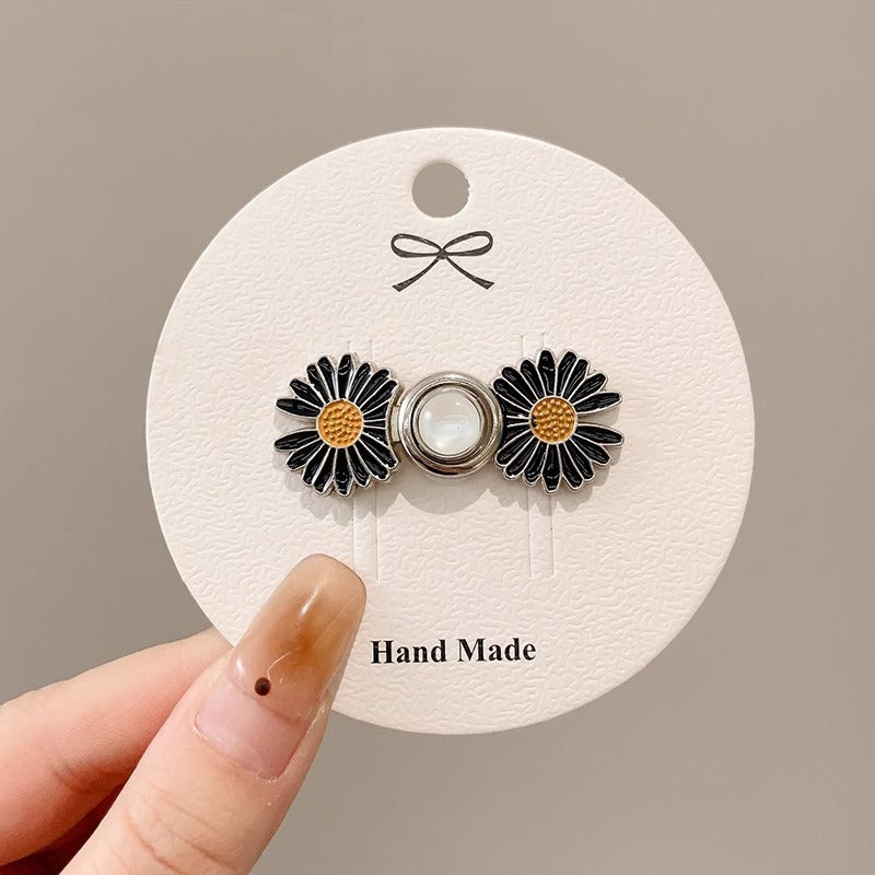 Jeans Waistband Reduced Waist Buckle Brooch Women's Skirt Tightened Waist Artifact Pin Fixed Anti-light Buckle Button