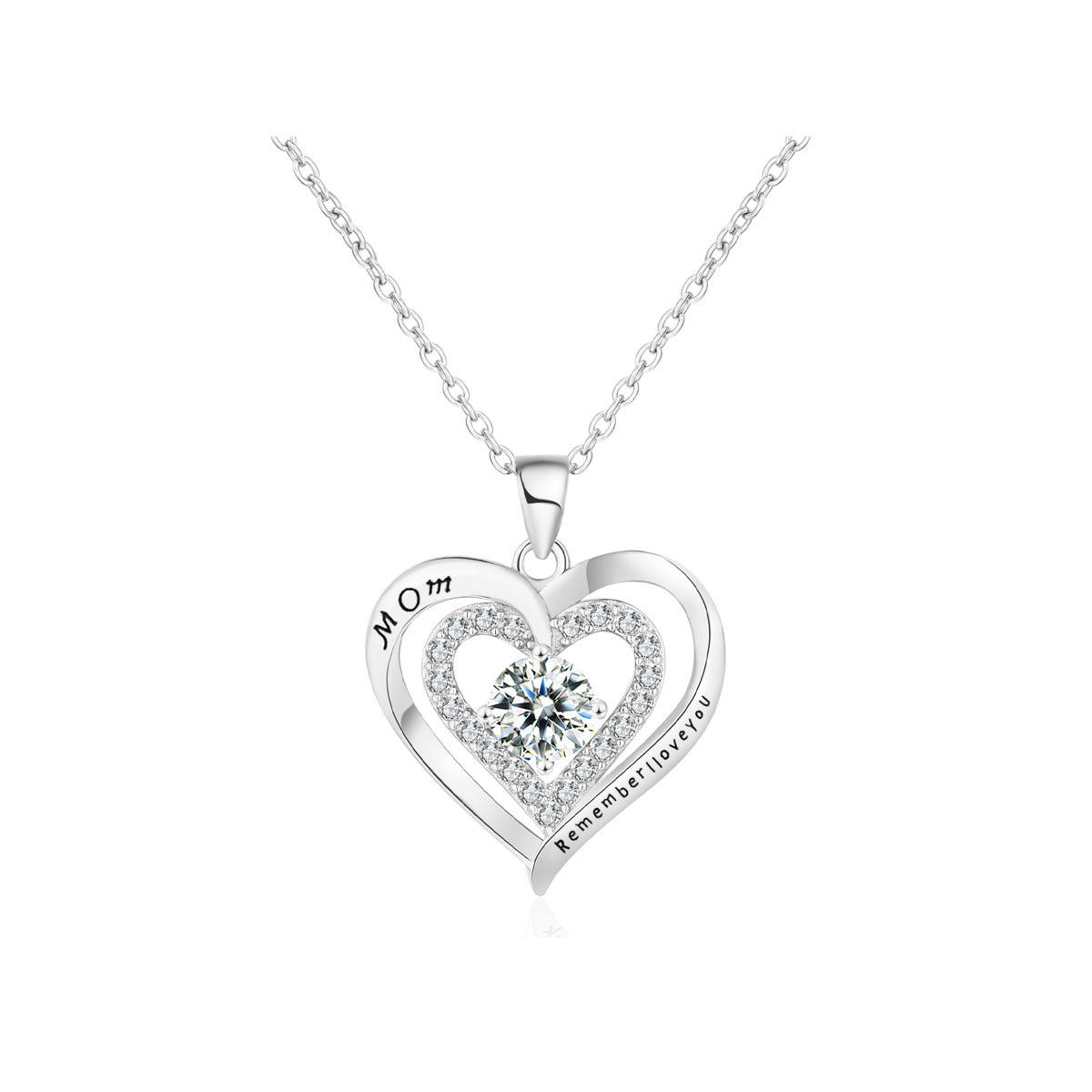Popular MOM Love Pendant Collarbone Necklace Mother's Day Gift