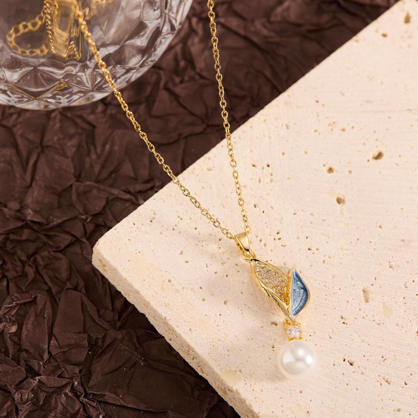 Summer New Titanium Steel Non-fading Versatile Necklace Light Luxury Simple Pendant Women's Necklace