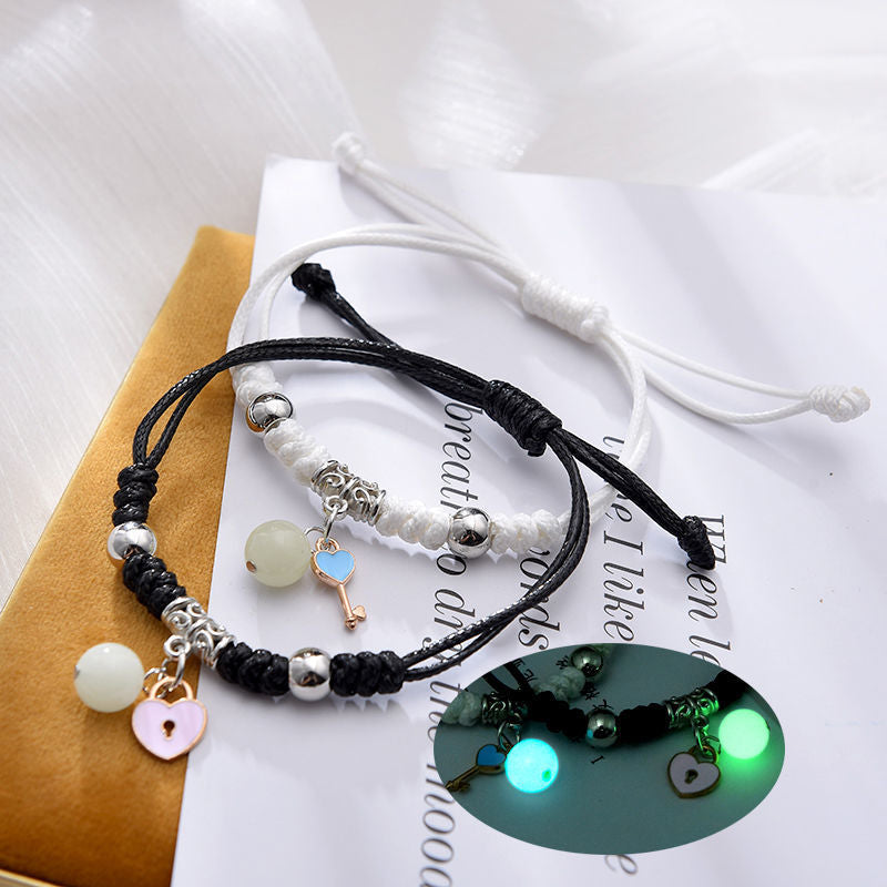 Popular Luminous Bracelet Female Student Two Girlfriends Friendship Korean Version Fashion Luminous Bracelet Male and Female Couples