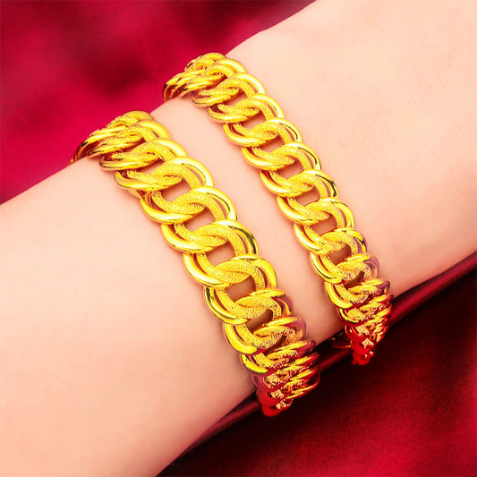 Gold-plated Women's Fashion Sand Gold Jewelry Boss Bracelet