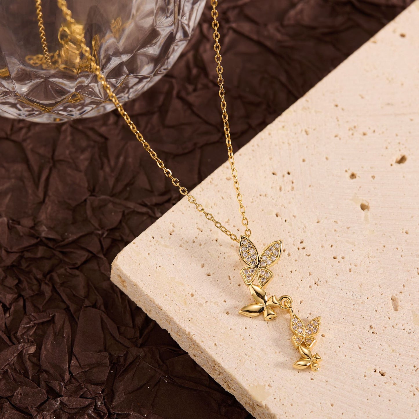 Summer New Titanium Steel Non-fading Versatile Necklace Light Luxury Simple Pendant Women's Necklace