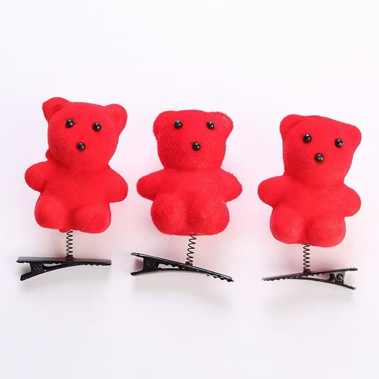 Children Act Cute Children's Chick Heart-shaped Headgear Hairpin Love Sell Cute Hair Accessories Gifts Children's Card Accessories