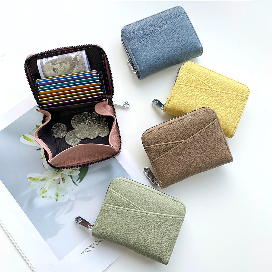 Japanese Small Wallet INS Japanese Organ Card Bag, Multi-card Women's Change Bag, Simple and Large Capacity