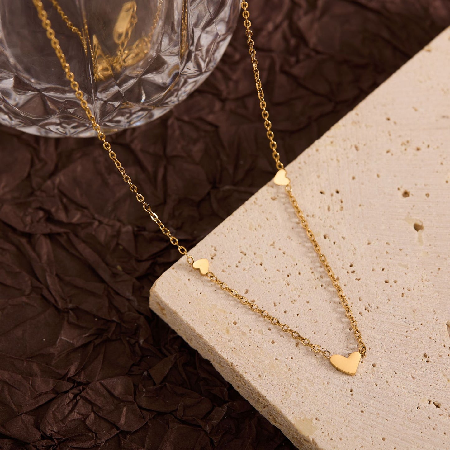 Summer New Titanium Steel Non-fading Versatile Necklace Light Luxury Simple Pendant Women's Necklace