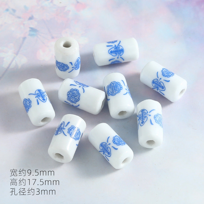 Ocean Wind Ceramic Beads Rabbit Conch Cat Claws Beaded Accessories Handmade Material DIY Loose Beads Bracelet Accessories