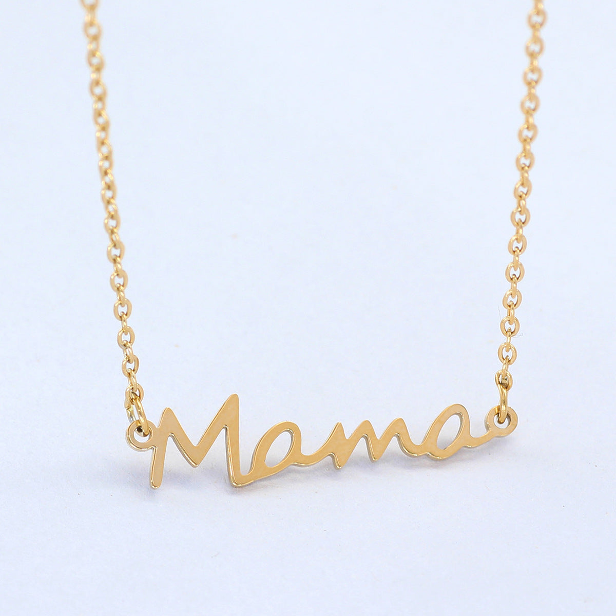 New Hot-selling Simple and Fashionable MAMA Mother's Day Necklace Jewelry Wholesale for Men's and Women's Jewelry (with Cards)