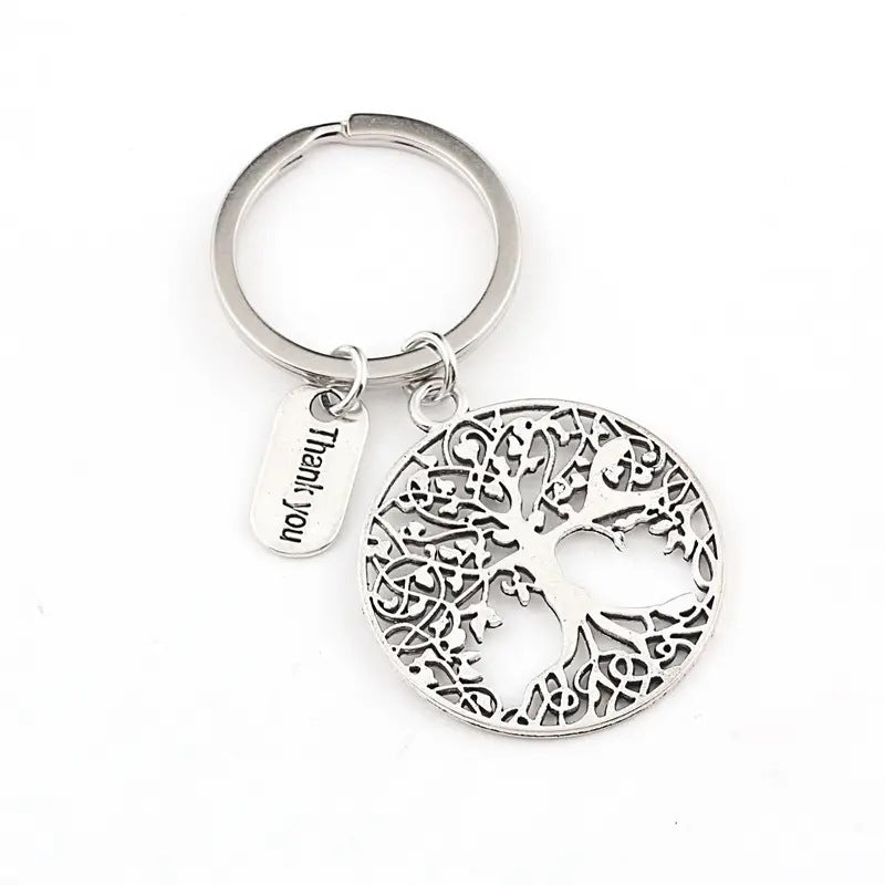 Thank You Tree of Life, Fashion Keychain, Graduation Season Keychain Teachers' Day Thanksgiving Keychain