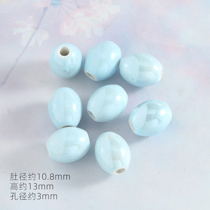 Ocean Wind Ceramic Beads Rabbit Conch Cat Claws Beaded Accessories Handmade Material DIY Loose Beads Bracelet Accessories