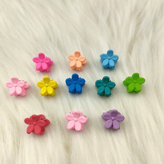 Korean Version of Children's Small Grab Clip Macaron Mini Flower Hairpin Headgear Hair Grab Mini Bangs Grab Clip