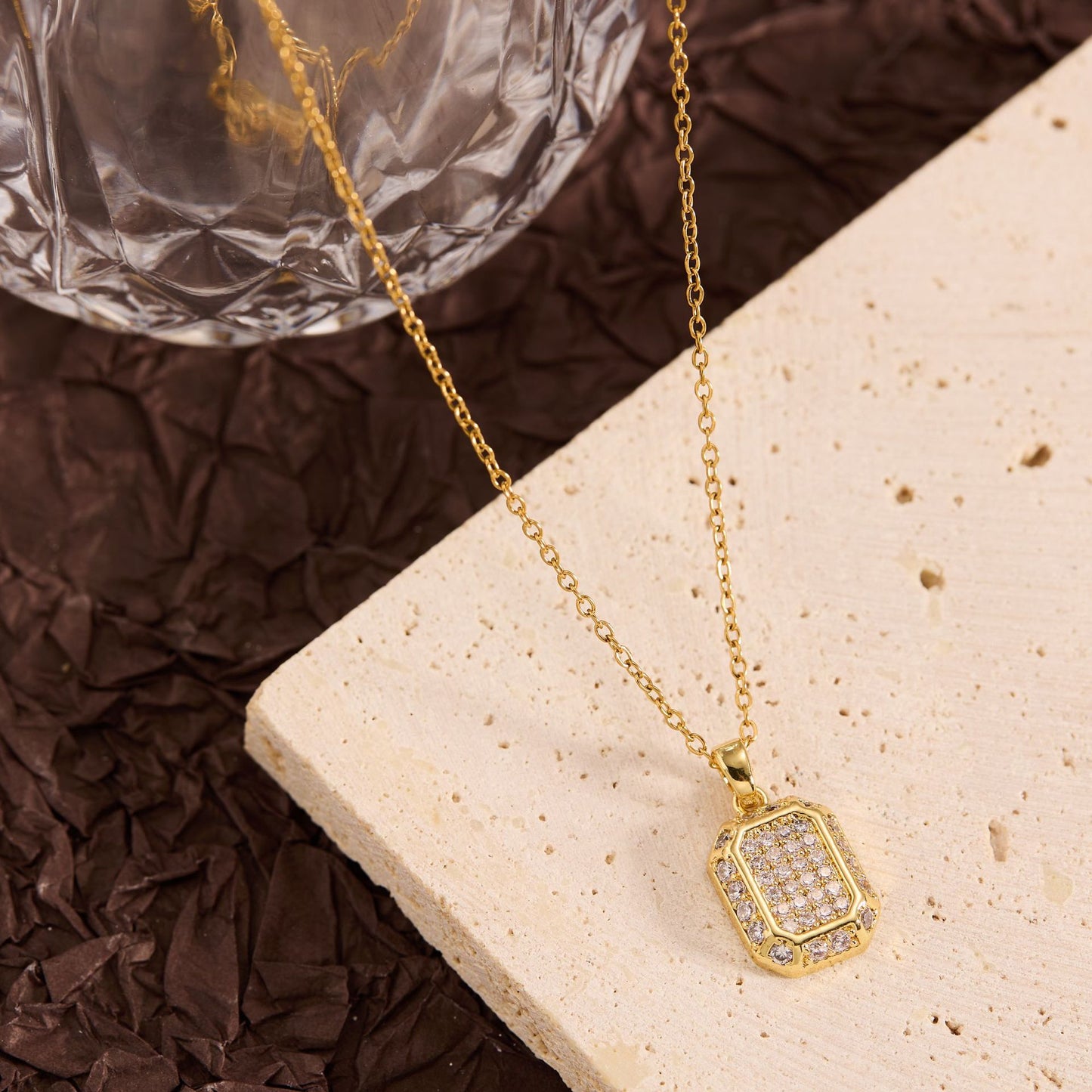 Summer New Titanium Steel Non-fading Versatile Necklace Light Luxury Simple Pendant Women's Necklace