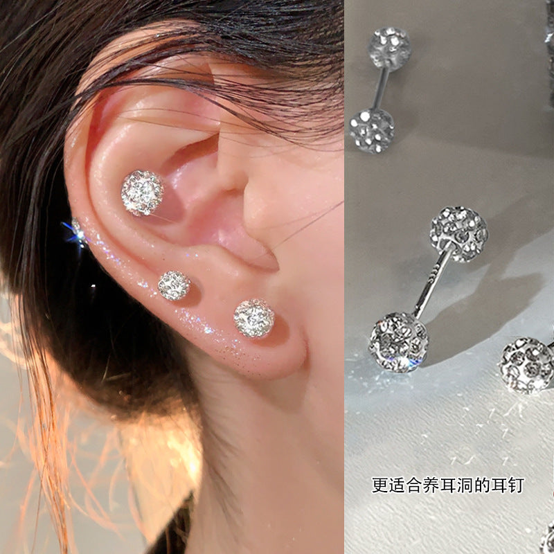 925 Silver Needle Pearl Zircon Earrings Women's High-end Sense Niche Temperament Cold Wind Mori Earrings Ear Jewelry Wholesale